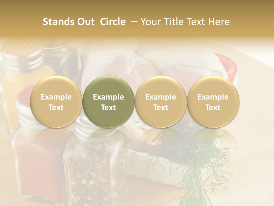 Bottle Meal Background PowerPoint Template