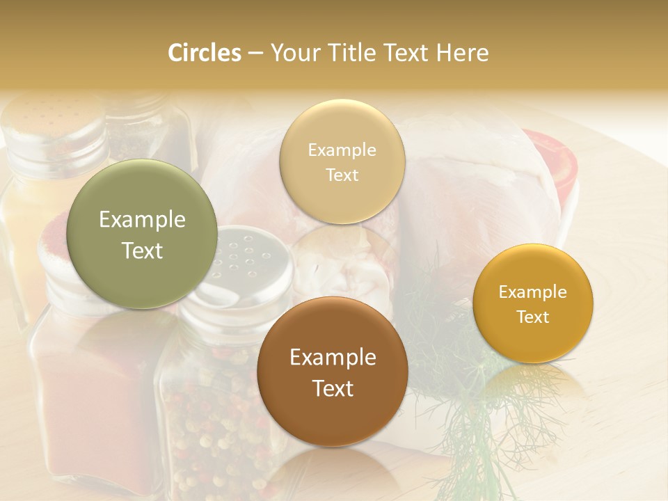 Bottle Meal Background PowerPoint Template