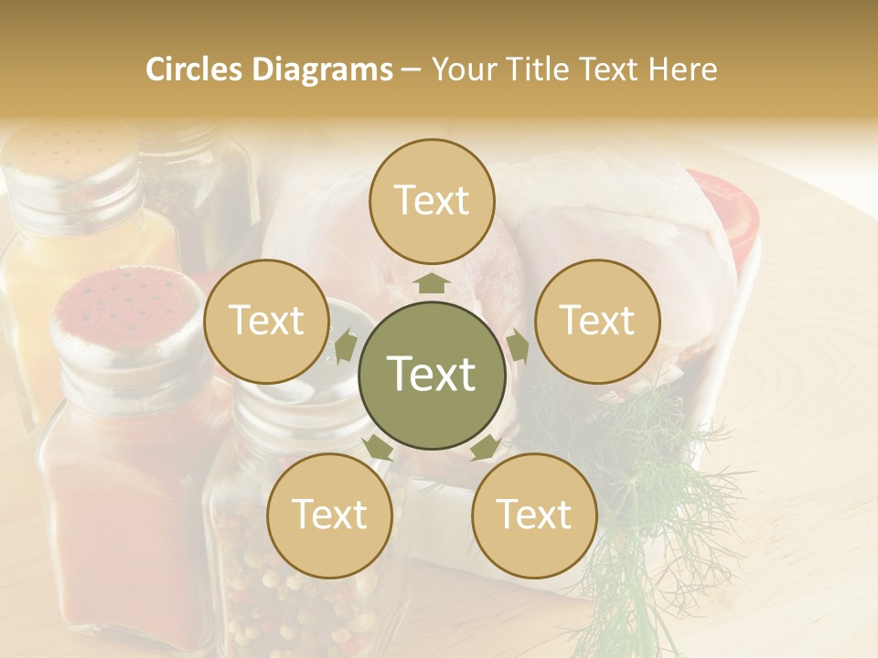 Bottle Meal Background PowerPoint Template