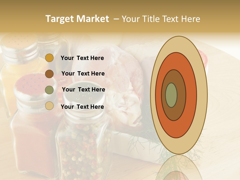 Bottle Meal Background PowerPoint Template