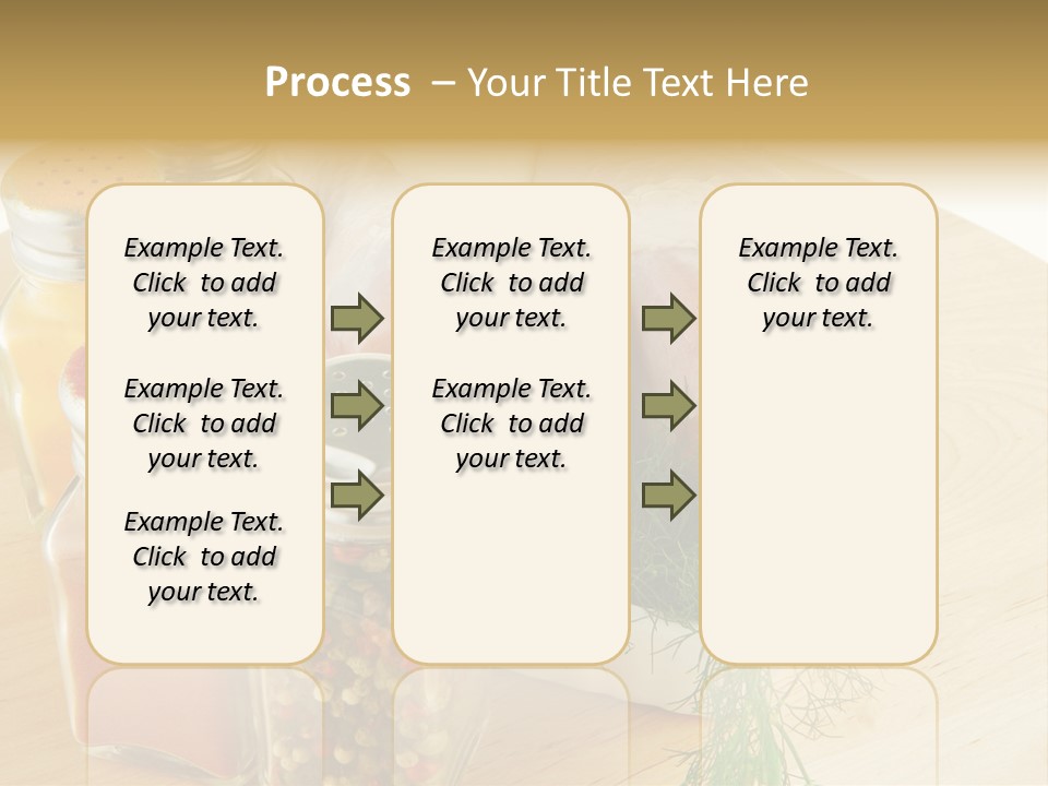 Bottle Meal Background PowerPoint Template