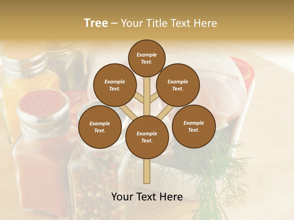 Bottle Meal Background PowerPoint Template