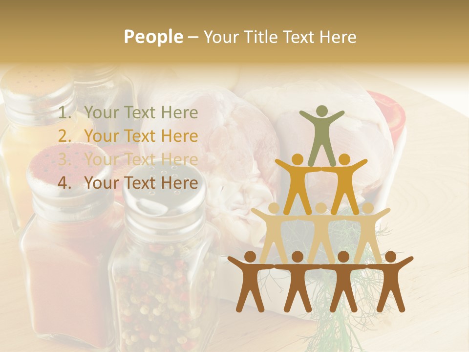 Bottle Meal Background PowerPoint Template