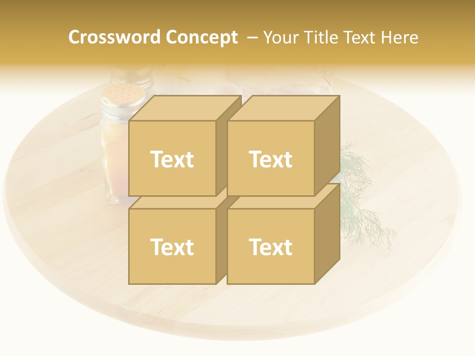 White Bbq Meat PowerPoint Template