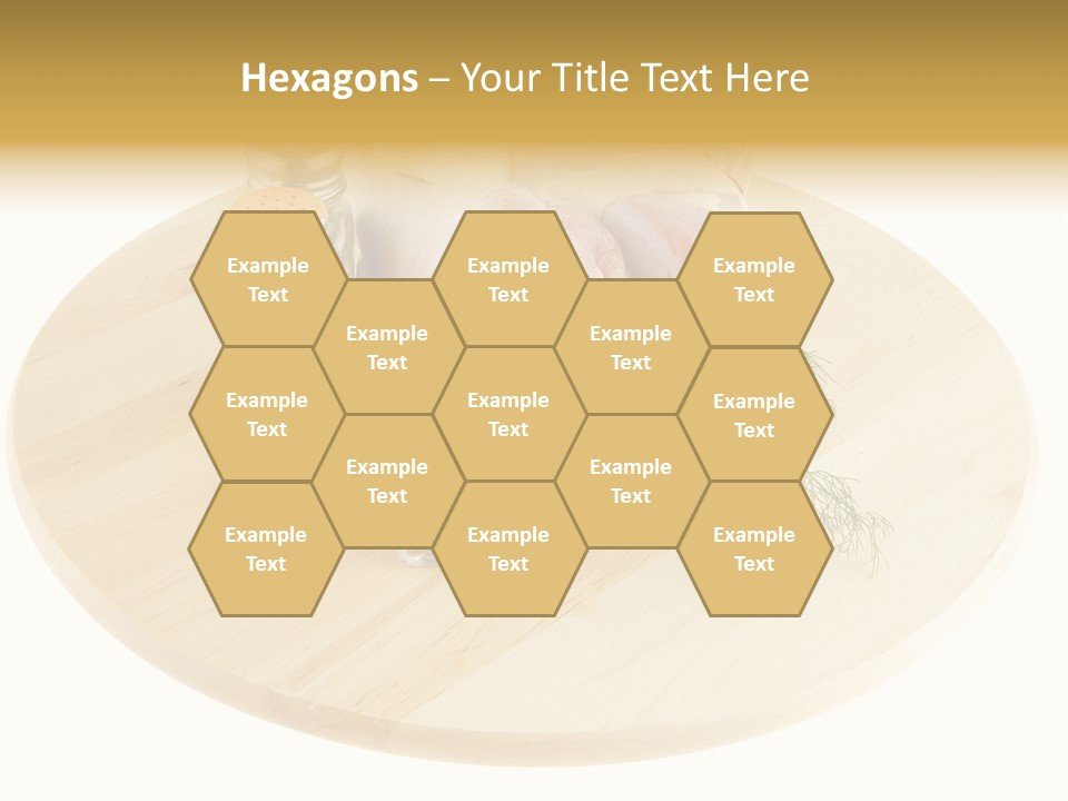 White Bbq Meat PowerPoint Template