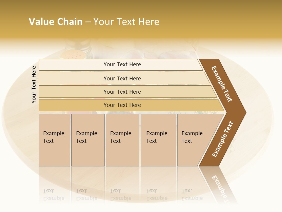White Bbq Meat PowerPoint Template