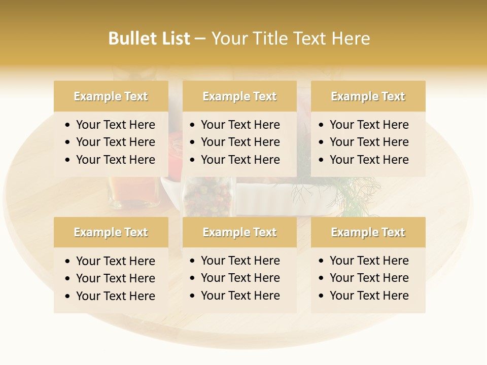 White Bbq Meat PowerPoint Template