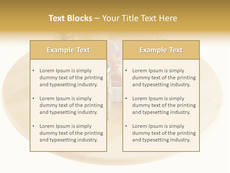 White Bbq Meat PowerPoint Template