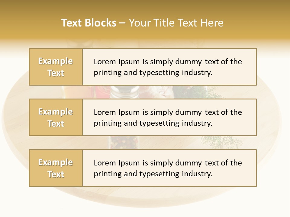 White Bbq Meat PowerPoint Template