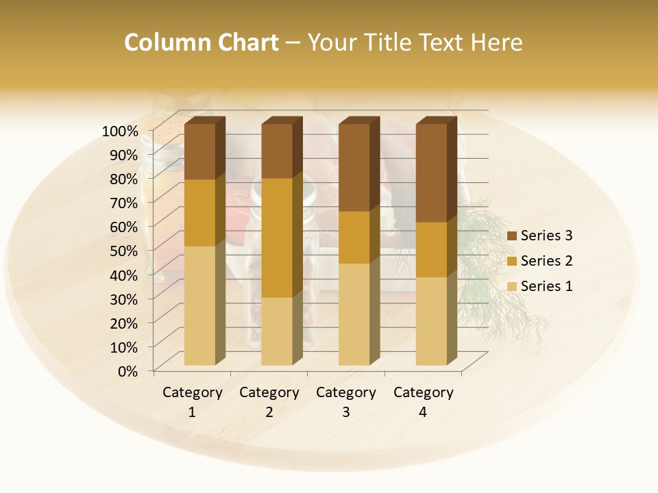 White Bbq Meat PowerPoint Template