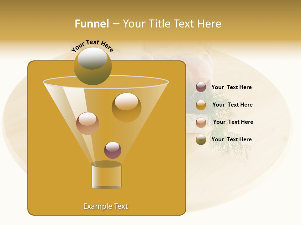 White Bbq Meat PowerPoint Template