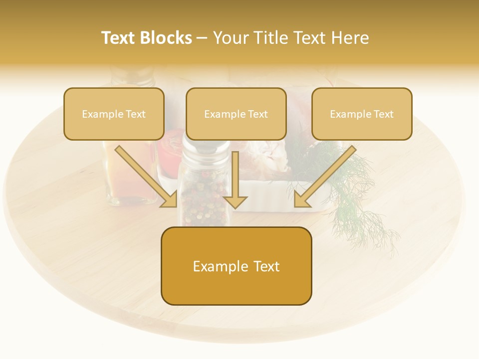 White Bbq Meat PowerPoint Template