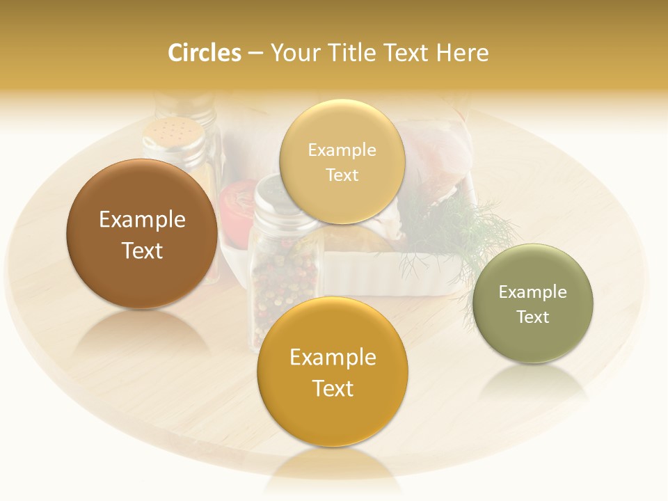 White Bbq Meat PowerPoint Template