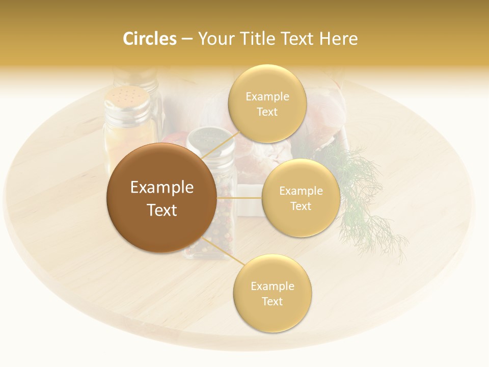 White Bbq Meat PowerPoint Template