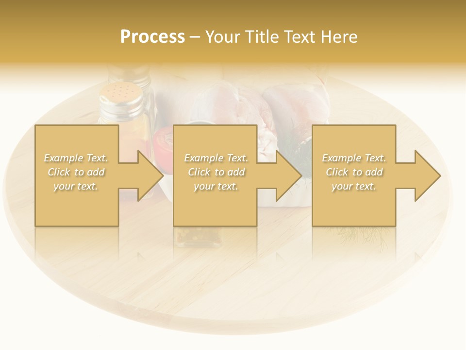 White Bbq Meat PowerPoint Template