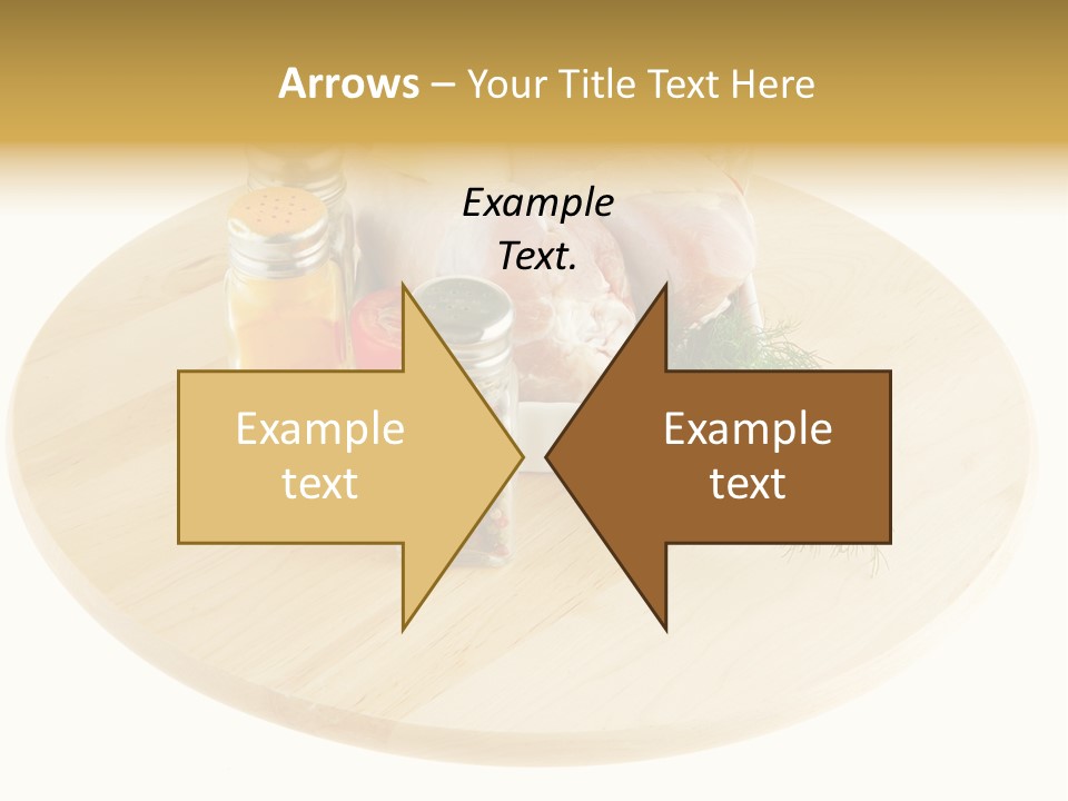 White Bbq Meat PowerPoint Template