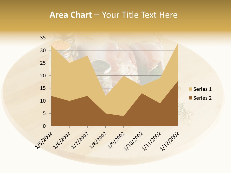 White Bbq Meat PowerPoint Template