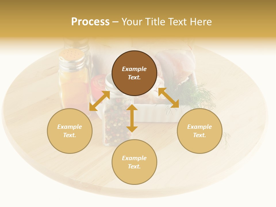 White Bbq Meat PowerPoint Template
