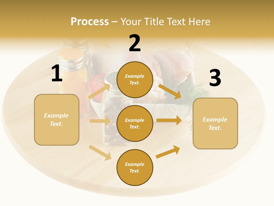 White Bbq Meat PowerPoint Template