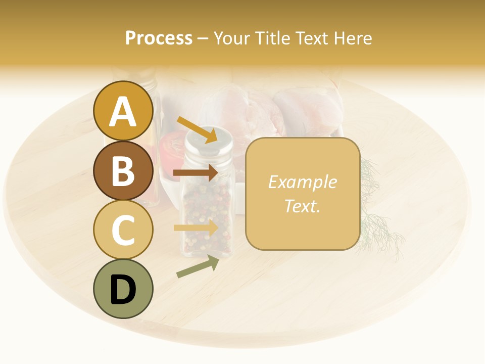 White Bbq Meat PowerPoint Template