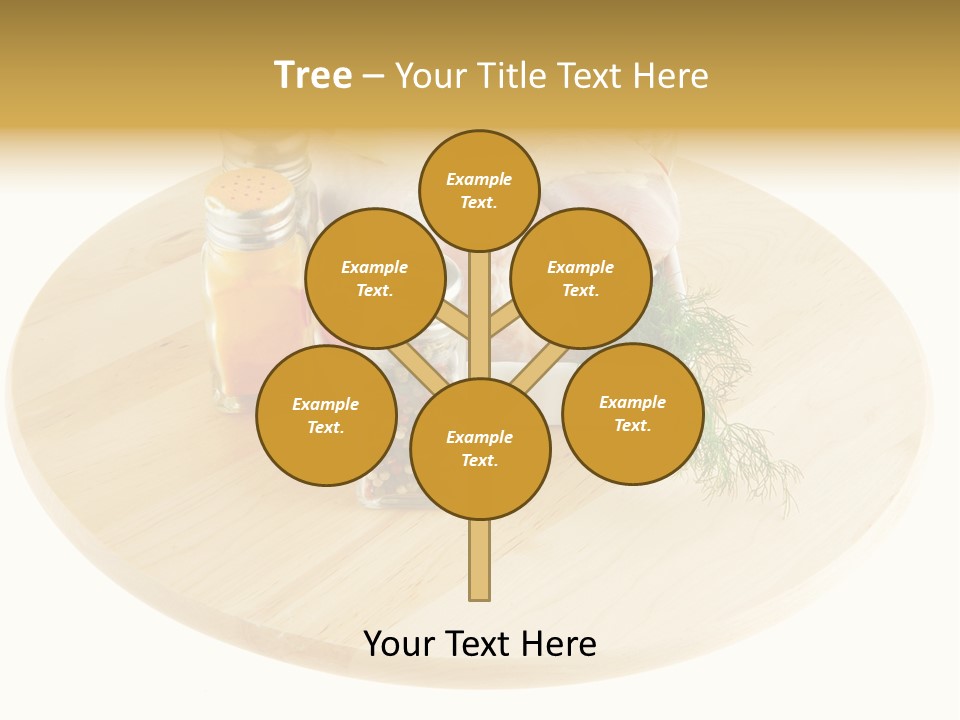 White Bbq Meat PowerPoint Template