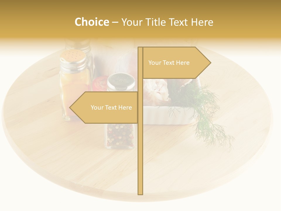 White Bbq Meat PowerPoint Template