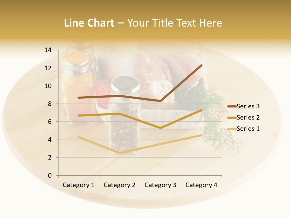 White Bbq Meat PowerPoint Template