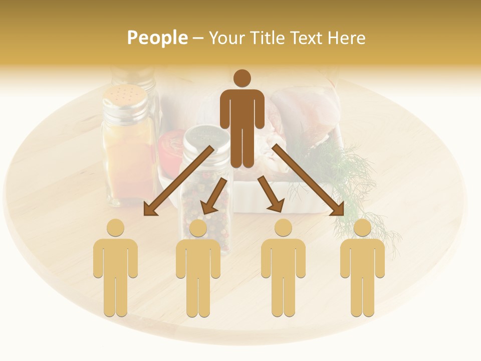 White Bbq Meat PowerPoint Template