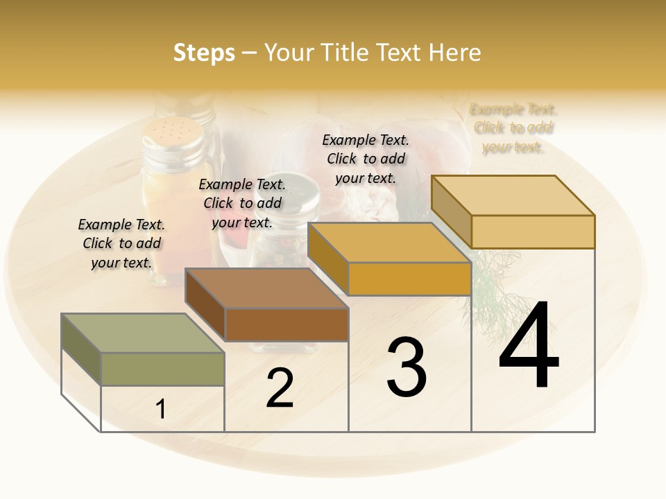 White Bbq Meat PowerPoint Template