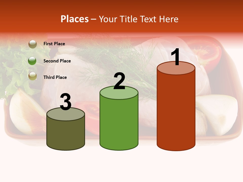 Grocery Gold Freshness PowerPoint Template