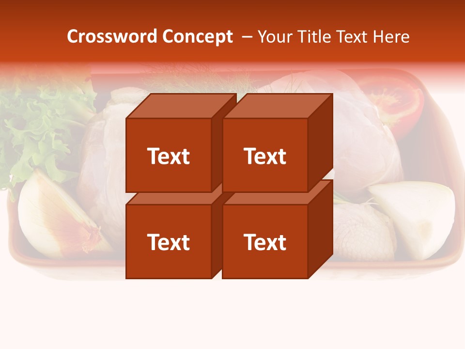 Grocery Gold Freshness PowerPoint Template