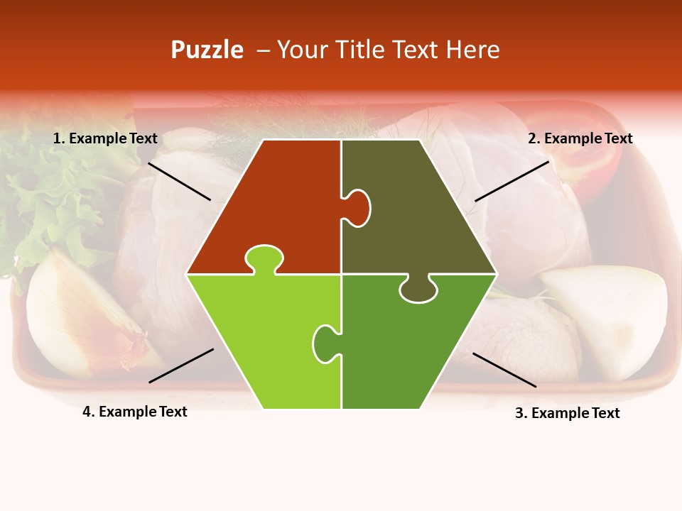 Grocery Gold Freshness PowerPoint Template