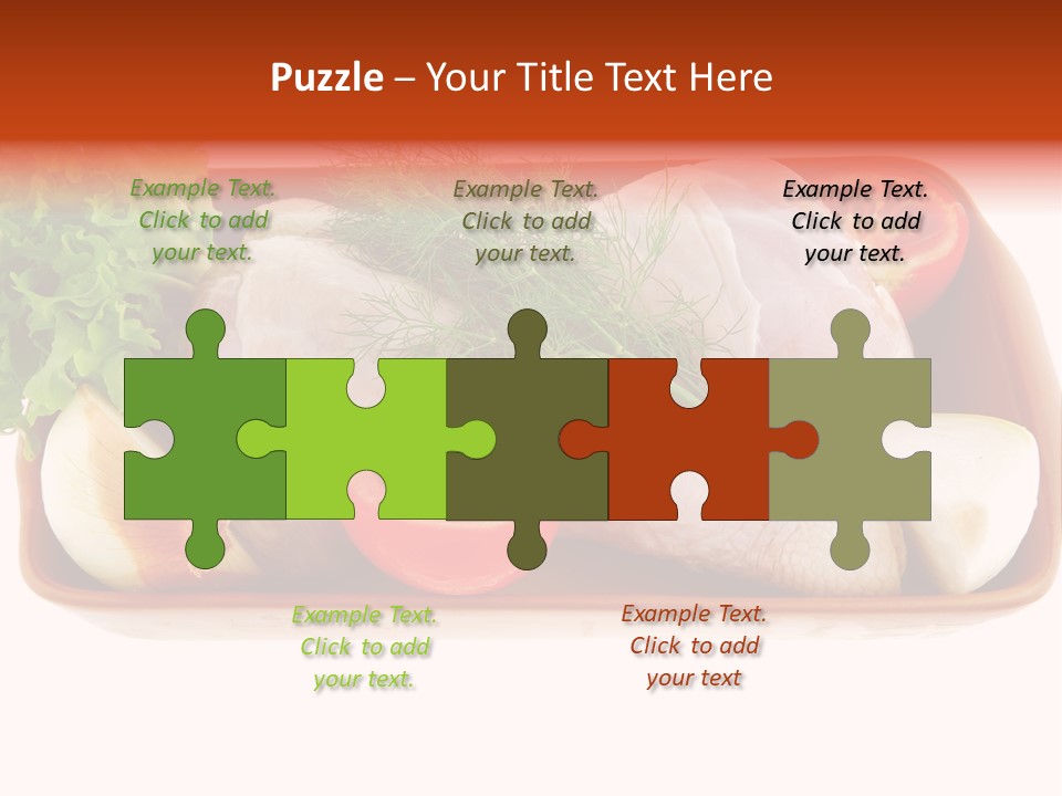 Grocery Gold Freshness PowerPoint Template