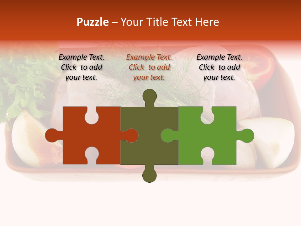 Grocery Gold Freshness PowerPoint Template