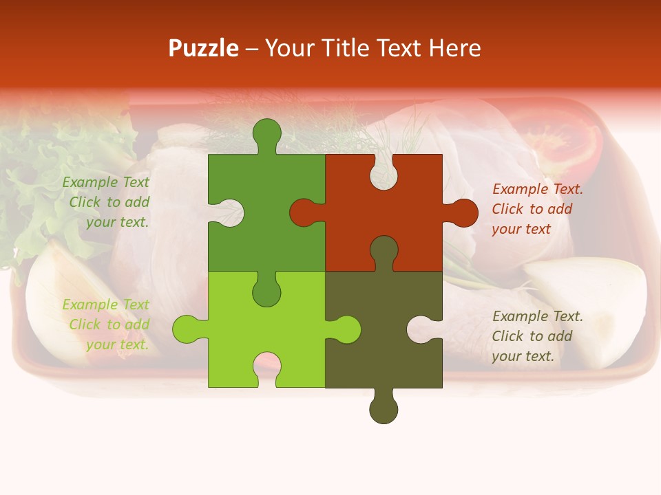 Grocery Gold Freshness PowerPoint Template