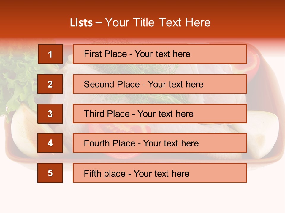 Grocery Gold Freshness PowerPoint Template