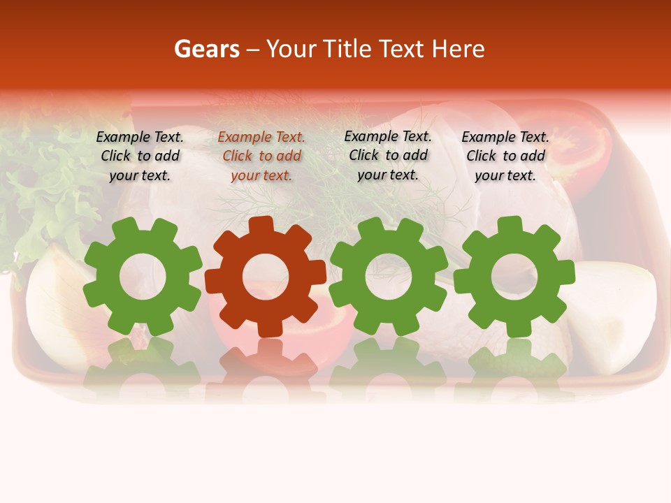 Grocery Gold Freshness PowerPoint Template