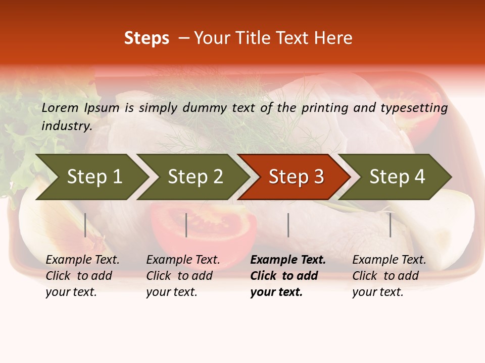 Grocery Gold Freshness PowerPoint Template