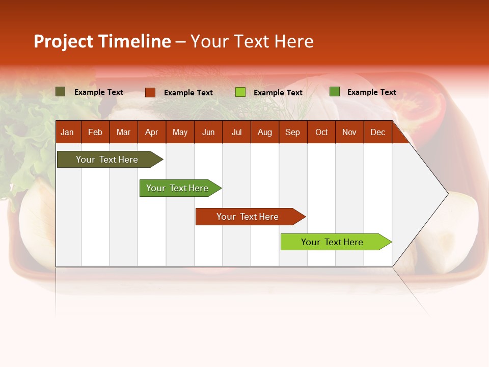 Grocery Gold Freshness PowerPoint Template