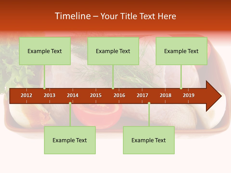 Grocery Gold Freshness PowerPoint Template