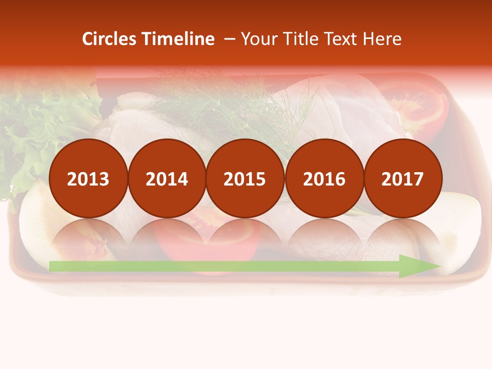 Grocery Gold Freshness PowerPoint Template