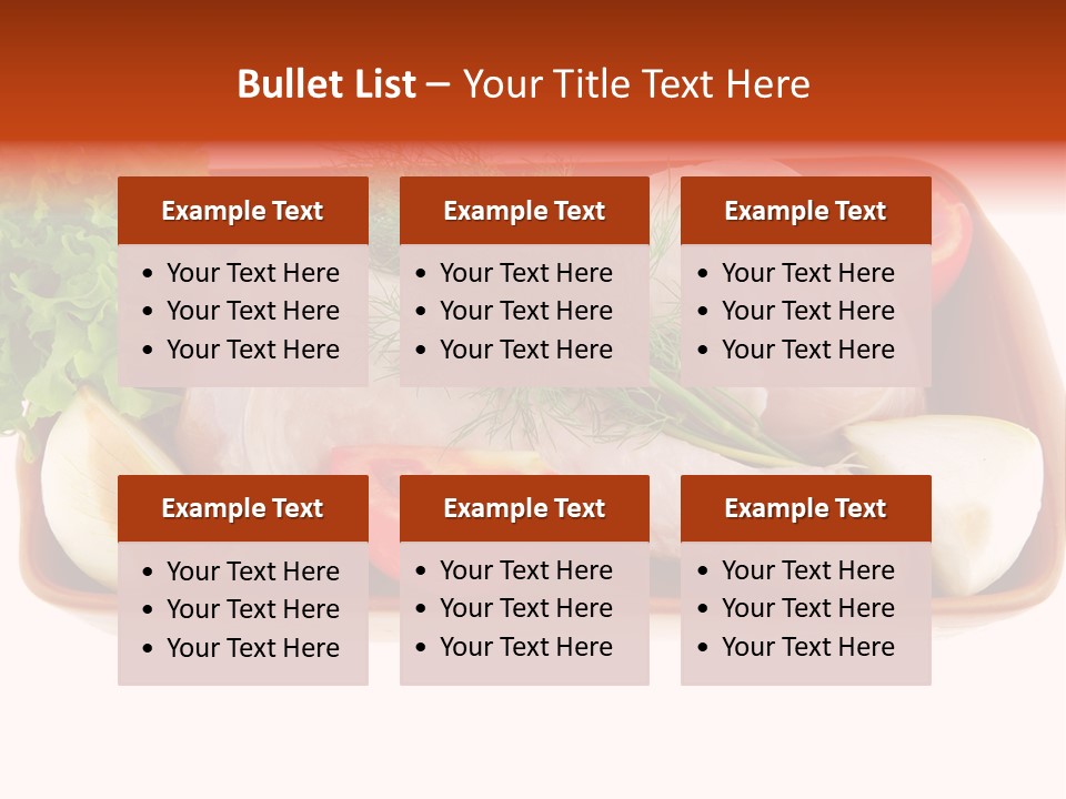 Grocery Gold Freshness PowerPoint Template