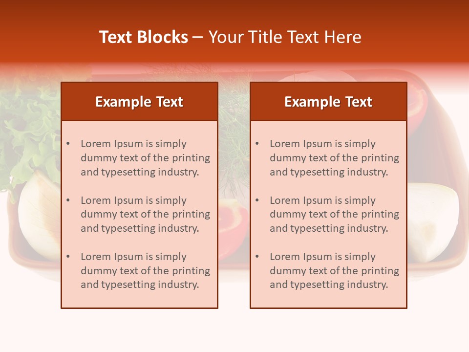 Grocery Gold Freshness PowerPoint Template