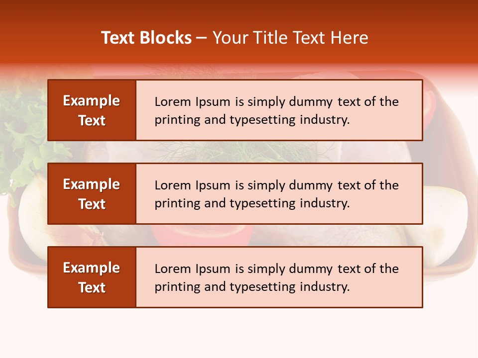 Grocery Gold Freshness PowerPoint Template