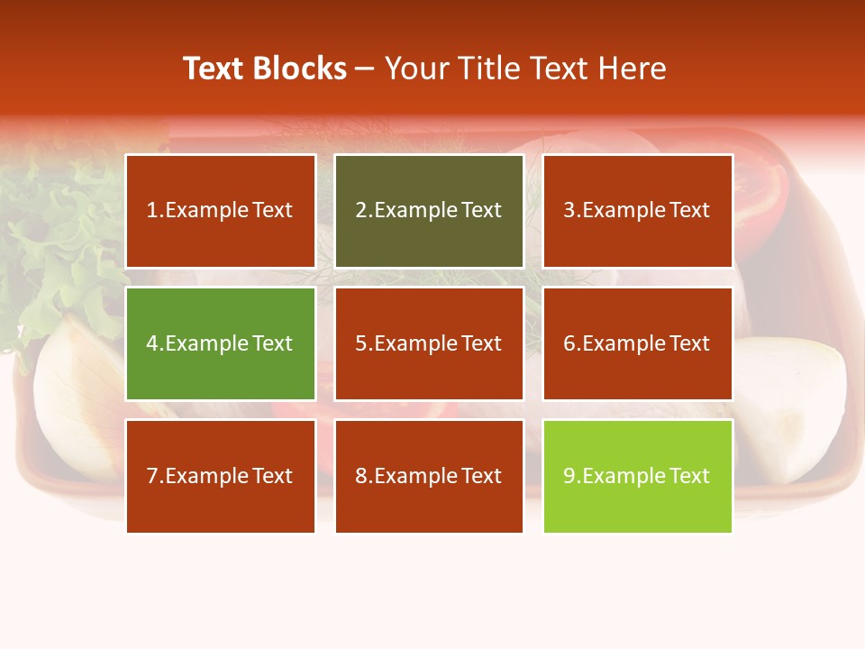 Grocery Gold Freshness PowerPoint Template
