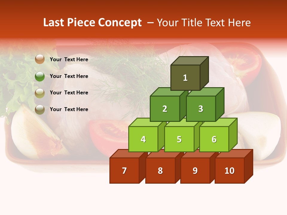Grocery Gold Freshness PowerPoint Template