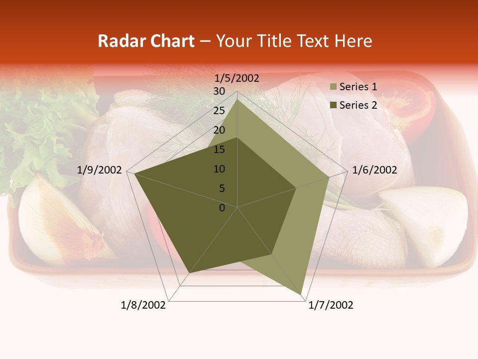 Grocery Gold Freshness PowerPoint Template