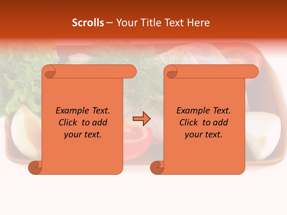 Grocery Gold Freshness PowerPoint Template
