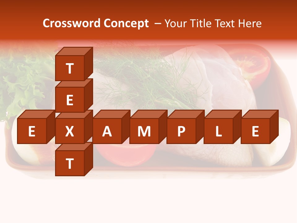 Grocery Gold Freshness PowerPoint Template