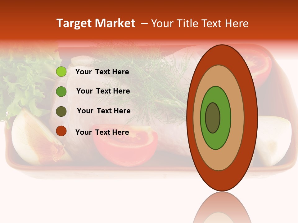 Grocery Gold Freshness PowerPoint Template
